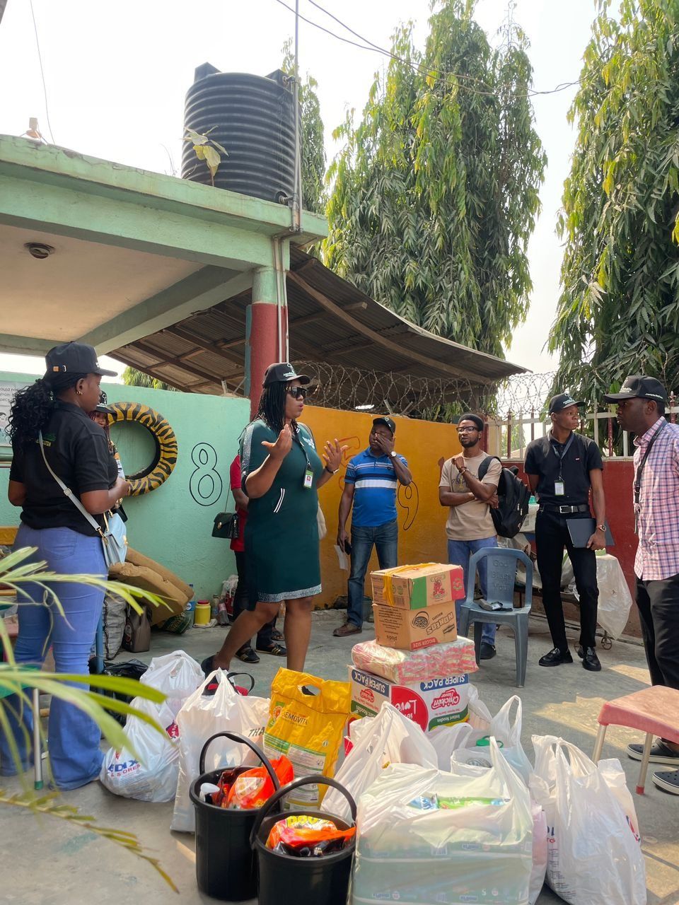 Supplies delivered during the outreach.
