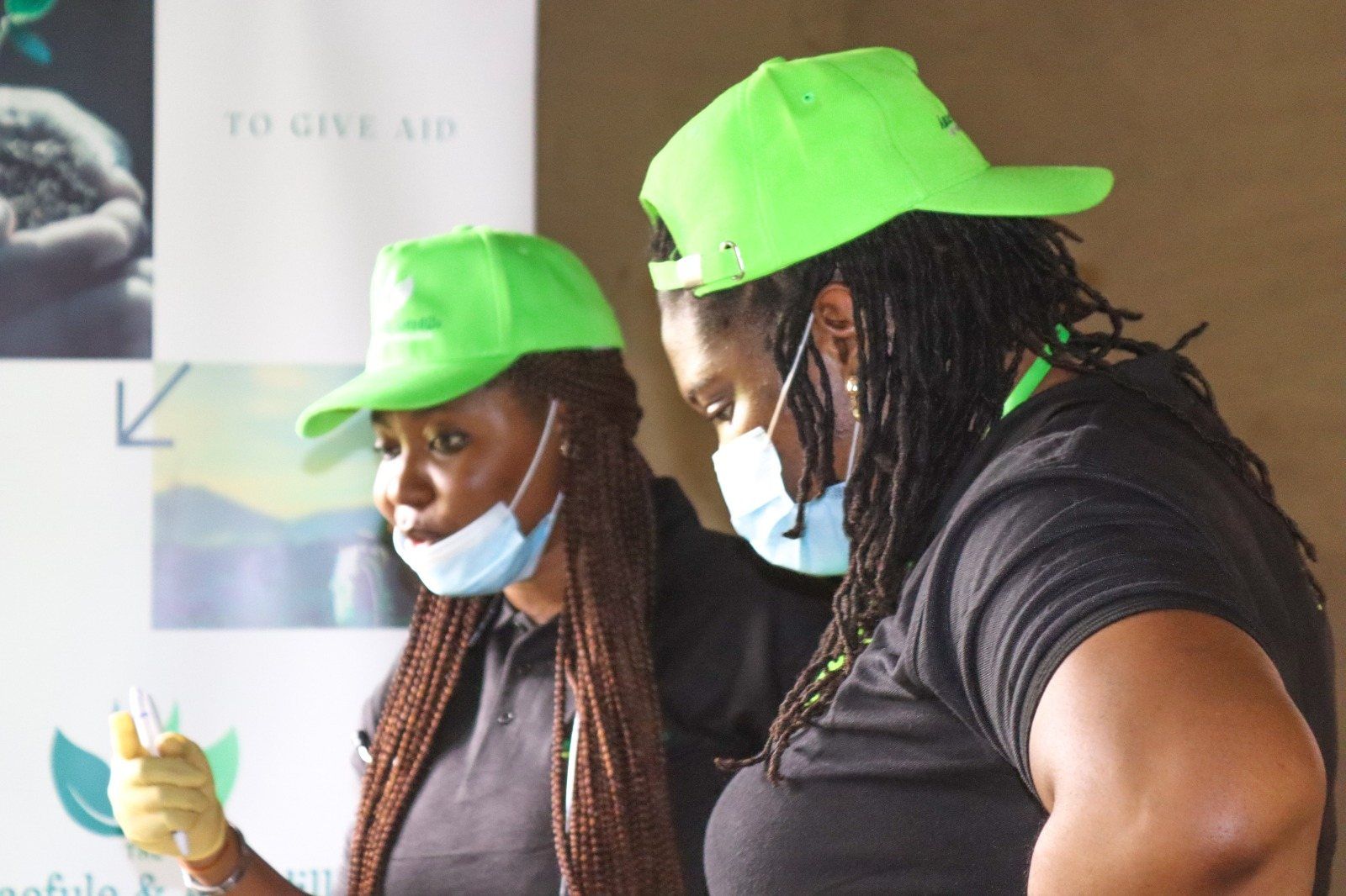Volunteers during the outreach.